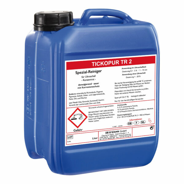 TICKOPUR TR 2 жидкость для ультразвуковой ванны раствор 5 литров TICKOPUR TR 2 жидкость для ультразвуковой ванны раствор 5 литров